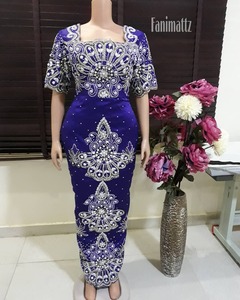 Recién llegado, tela bordada somalí George hecha a mano para vestido de novia de mujer, costura artesanal para chicas adolescentes, ropa tejida DIY - Product Image 3