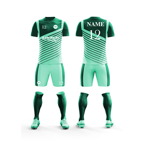 Maillot et short de football de haute qualité |   Tailles pour hommes, femmes et jeunes |   Vêtements de sport légers et à séchage rapide en gros - Product Image 1