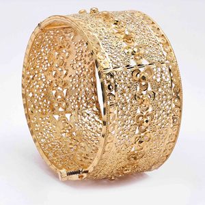 Venta al por mayor de moda 14K 18K 24K brazaletes chapados en oro Kada, brazaletes tradicionales Kada, brazaletes de formación Kada latón oro lleno de joyería - Product Image 1