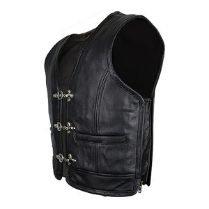 Premium Quality 100% Leather Made <b>Vest</b> Reasonable Price Latest Deign Breathable <b>Men</b> Clothing Leather <b>Vest</b> - Product Image 2