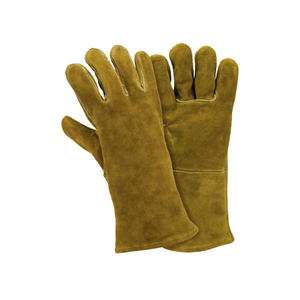 Nuevos guantes de soldadura de cuero de alta durabilidad, guantes ergonómicos de Palma de pistola para un rendimiento óptimo, guante de cuero de ajuste personalizado ajustable - Product Image 5