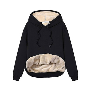 Sudadera con Capucha de Forro Polar para Mujer, Cálida, Suave y Acogedora, Informal, con Diseño de Logotipo Frontal - Product Image 2