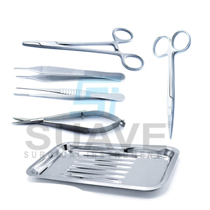 Kit de vendaje quirúrgico, juego de fórceps de tijeras de sutura, juego de instrumentos quirúrgicos de buena calidad de SUAVE SURGICAL INSTRUMENTS - Product Image 1