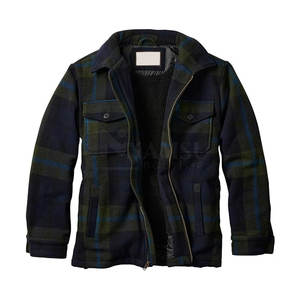 Services OEM Veste en laine pour hommes faite sur mesure de haute qualité Nouveau design Vestes en laine pour hommes - Product Image 4