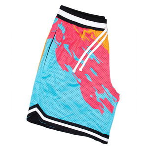 Shorts en maille 100 % polyester légers, respirants et à séchage rapide, conçus sur mesure pour la gym en été, vente en gros à bas prix, service OEM - Product Image 3