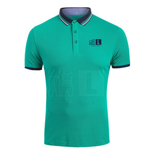 เสื้อโปโลผู้ชายแขนสั้นผ้าสแปนเด็กซ์ผ้าฝ้ายแบบทึบออกแบบใหม่ทำจากผ้าใบในปากีสถานขายส่ง - Product Image 2