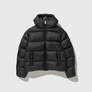 Winter <b>Jacket</b> Warm Winter Coat Puffer <b>Jacket</b> Stand Collar Zipper Closure Windproof <b>Quilted</b> Coat - Product Image 1