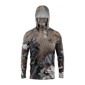 Sweat à capuche de pêche à séchage rapide et à manches longues pour hommes, design personnalisé, polyester, protection UV UPF 50, vêtements de pêche, sublimation imperméable - Product Image 2