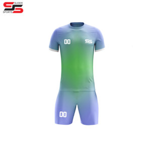 Ensembles de football pour hommes personnalisables par sublimation complète Nom Logo Imprime des uniformes de football à manches courtes à prix réduit - Product Image 3