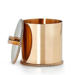 Premium Pink And Golden Galvanised <b>Storage</b> Canister Elegant Durable <b>Container</b> For Pantry Essentials And <b>Kitchen</b> Use - Product Image 3