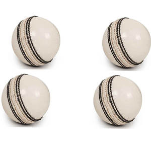 High Quality Leather Suitable for Club-Matches & Tournaments-<b>White</b> Leather <b>Cricket</b> Balls at Qasaab Gloves Company - Product Image 4