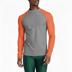 Protector de erupción con gráficos sublimados y mangas de contraste diseñadas para entrenamiento de agarre MMA BJJ y entrenamientos de artes marciales - Product Image 3