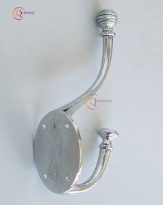 Crochets muraux en acier inoxydable plaqués brillants cintre pour salle de bain porte murale Robe pour accrocher des clés vêtements serviette crochet approvisionnement - Product Image 3