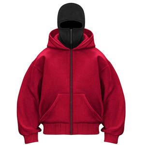 Sudadera Unisex de Estilo Urbano con Estampado Personalizado OEM, Cierre Completo, Hombros Caídos, Felpa Francesa, 100% Algodón, Invierno, Tinte Liso - Product Image 1
