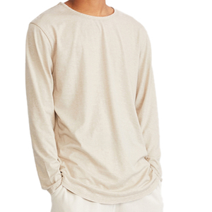 T-shirts OEM respirants pour hommes, vêtements de sport, t-shirt à manches longues personnalisé avec impression de logo - Product Image 6