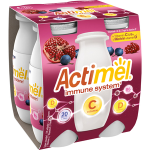 Danone Actimel Dessert Yogourt 1.6% Gras 6x100g-Danone Actimel Lait Fermenté Aromatisé à la Fraise 1.5% g - Product Image 2