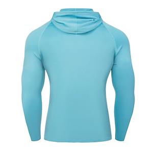 Camiseta Deportiva con Capucha 100% Poliéster Personalizable Lisa Transpirable de Secado Rápido Antibacteriana Unisex Adulto Manga Larga Baloncesto - Product Image 6