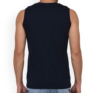 Camiseta de algodón sin mangas para hombre, prenda de vestir, de alta calidad, con logo impreso, personalizada, OEM - Product Image 3
