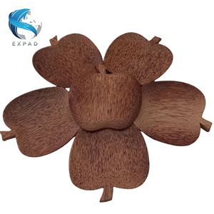 Platos de madera de coco ecológicos para vajilla sostenible - Product Image 3