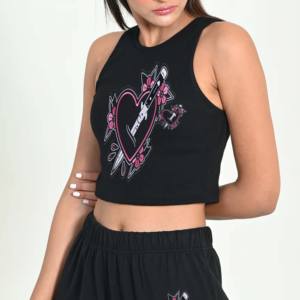 Nouveau Style mode automne et hiver décontracté femmes 100% coton survêtement tenues de sport sport élégant haut court survêtements filles - Product Image 2