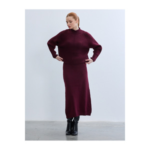 Falda Midi para Mujer como Parte de un Conjunto de Suéter - Product Image 1
