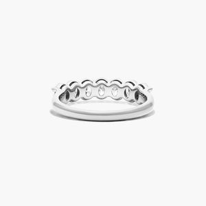 Anillo de diamante de moissanita VVS de corte ovalado 18K/14K/10K/925 anillo de bodas de compromiso de Halo de plata esterlina joyería fina para mujer - Product Image 2