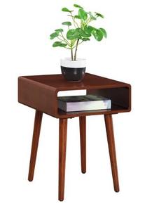 Table basse moderne en bois massif DIOS avec 1 tiroir et 1 meuble de rangement Mobilier de salon et de maison avec pied solide - Product Image 5