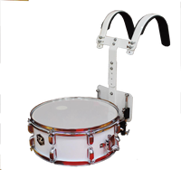 Tambour de marche personnalisé en bois de peuplier 14 x 3,5 pouces, coque de 10 mm pour l'entraînement des fanfare et les performances des groupes
