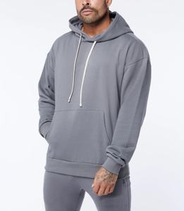 Pull à capuche unisexe de haute qualité 100% coton vierge Vente en gros Couleur personnalisée Logo brodé Motif solide Col à capuche noir - Product Image 4