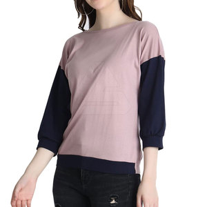 Sweat-shirt coréen en coton fabriqué dans le meilleur matériau Vêtements pour femmes Sweat-shirts en coton à manches longues pour femmes - Product Image 2