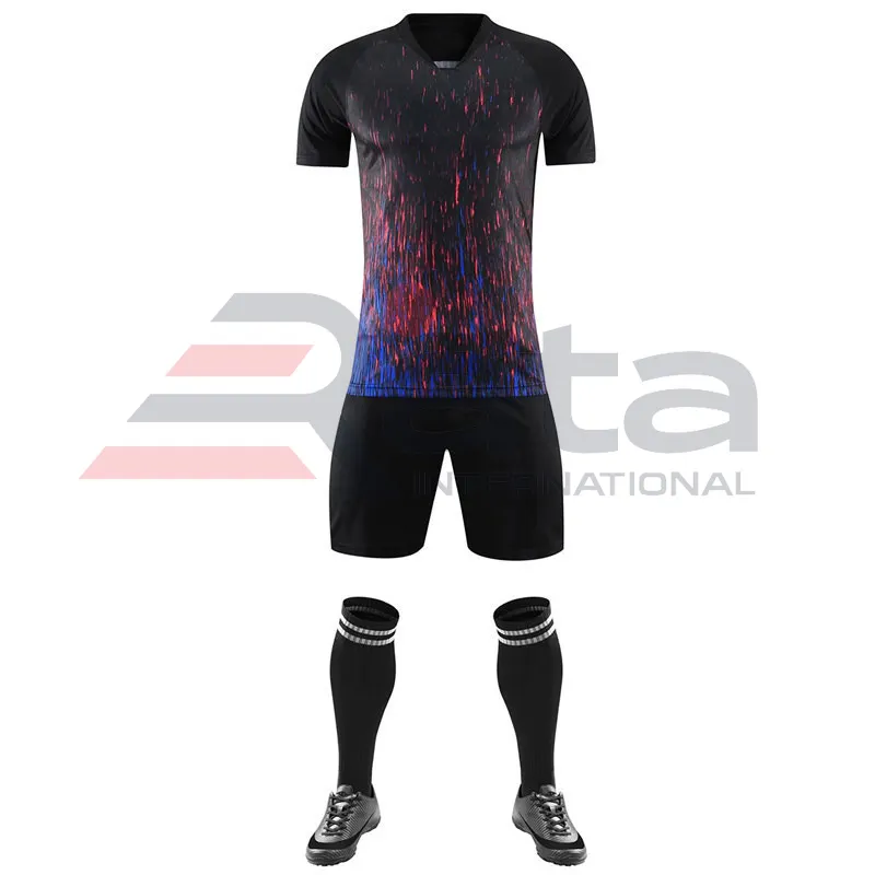 Custom ized Sports Wears Großhandel Hochwertige wettbewerbs fähige Preis Soccer Team Uniformen Custom ized Soccer Jersey Set