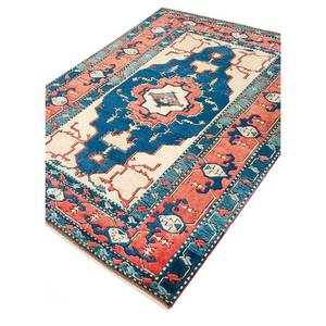 Alfombras Grandes de Lana Anudadas a Mano Nuray Blue Pae-939, Modelos Rectangulares con Medallón de Diamantes para Pasillos, para Adolescentes, para Sala de Estar - Product Image 2