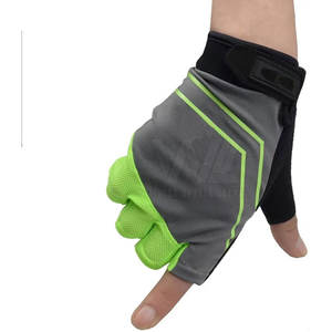 Gants de musculation pour entraînement fitness, demi-doigts, en cuir/néoprène, antidérapants, pour la salle de sport - Product Image 5