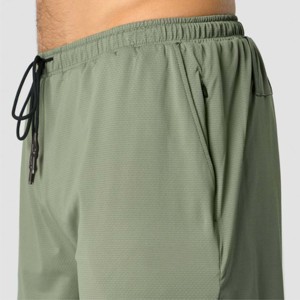 New Design Men's Reflective <b>Shorts</b> 2 in 1 Safety Features for Night Runs with Inner <b>Compression</b> Liner - Product Image 1