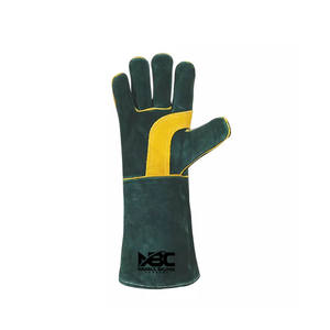 Gants de travail en cuir de vache fendu de haute qualité fabriqués à l'usine à bas prix Gants de sécurité de soudage ignifuges et antidérapants - Product Image 2