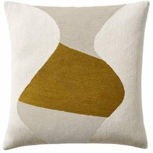 Housse de coussin en laine moderne de vente chaude avec chaîne de broderie Kashmiri cousue pour canapé salon motif Vintage géométrique - Product Image 2