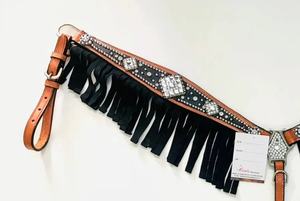 ปลอกคอหนังคุณภาพระดับพรีเมียมแบบตะวันตกมีหนังแท้สำหรับขี่ม้า - Product Image 2