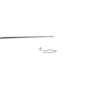 POLITZER Verticle 15CM jarum <span class=keywords><strong>Paracentesis</strong></span> bedah bertenaga manual baja tahan karat kualitas tinggi dirancang untuk penggunaan bedah - Product Image 3