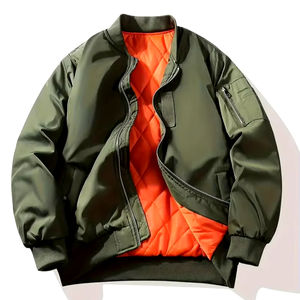 Meilleures ventes Blouson aviateur noir de haute qualité pour homme blousons aviateur personnalisables - Product Image 1