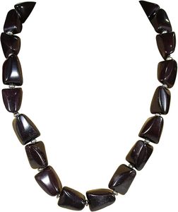 Collier en résine artisanal de haute qualité pour femmes, magnifique collier de mode, perles, chaîne, matériau en bois poli, cadeau directement d'Inde - Product Image 6