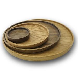 Assiette en bois d'acacia écologique pour la décoration des desserts, assiette en bois massif pour la maison et les fêtes à bas prix - Product Image 2