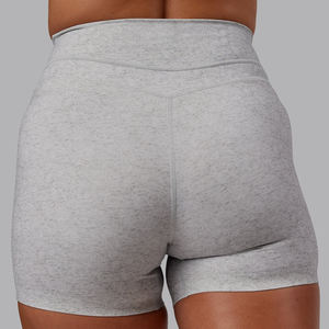 Shorts de yoga taille haute pour femmes, couleur unie, sans couture, respirants, séchage rapide, effet push-up, pour le sport et la gym - Ventes flash - Product Image 5