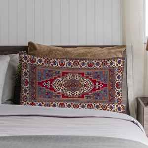 Coussin imprimé au charme bohème : design Kilim unique pour la décoration intérieure, housse + insert - Product Image 3