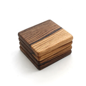 ที่รองแก้วชาไม้อะคาเซีย,ที่รองแก้วชาทรงสี่เหลี่ยมดูหรูหราราคาสมเหตุสมผล - Product Image 1