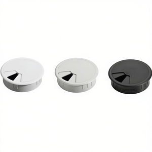 HETTICH Pasacables de Plástico Cromado Mate, 80 mm de Diámetro de Entrada, Accesorio de Gestión de Cables - Product Image 3