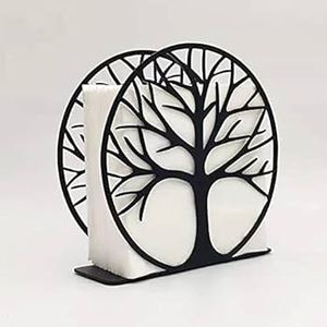 Porte-mouchoirs élégant en métal marron, accessoire de table classique, durable et stylé pour la maison et les restaurants, avec option de logo personnalisé - Product Image 4