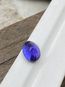 Piedra de corte ovalado de tanzanita Natural muy hermosa certificada con buen color y zoisita Natural de cocción, lupa limpia de 10,09 quilates - Product Image 4
