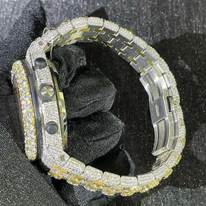 Reloj de Acero Inoxidable con Moissanita de Laboratorio. Reloj de Pulsera de Alta Calidad, Personalizado, Automático, Mecánico, Analógico, con Movimiento SEIKO, de Lujo, Moderno y Elegante - Product Image 3