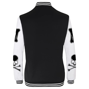 แจ็กเก็ตเบสบอลทีมโรงเรียนสำหรับผู้ชายแจ็คเก็ตหนัง PU แห้งเร็วอบอุ่นและทนทานเสื้อแจ็คเก็ตสตรีทตัวแทนนักเล่นสเก็ตเลือกได้ตามต้องการ - Product Image 2