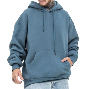 Sudadera con capucha estampada de gran tamaño para mujer, ropa de calle personalizada de alta calidad 100% algodón de talla grande para hombre, venta al por mayor - Product Image 2